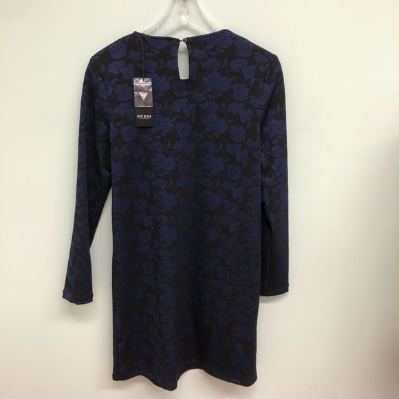 Guess | Kids Blue & Black Floral Dress | Size 16 - Picture 3 of 3
